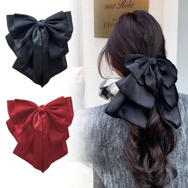 

Big Bow Hair Clip Sweet Hair Claw Jaw Clip for Thick Hair Grip Hair Clamps for Women Strong Hold Hair Accessories