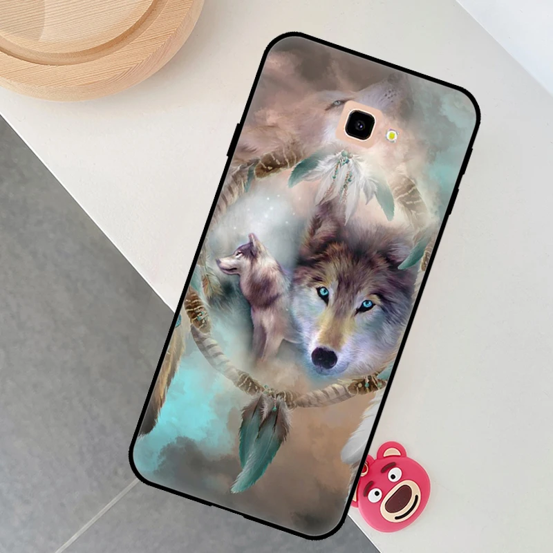 Dream Catcher Feather Wolf Phone Case For Samsung Galaxy J4 J6 Plus A7 A8 A9 2018 J1 J3 J5 J7 A3 A5 2016 2017 Cover