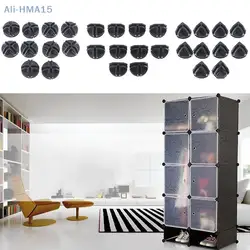 10Pcs/Pack Wire Cube ABS Connectors for Storage Shelves Modular Organizer Closet Cabinet Box Clasp Buckle Clip