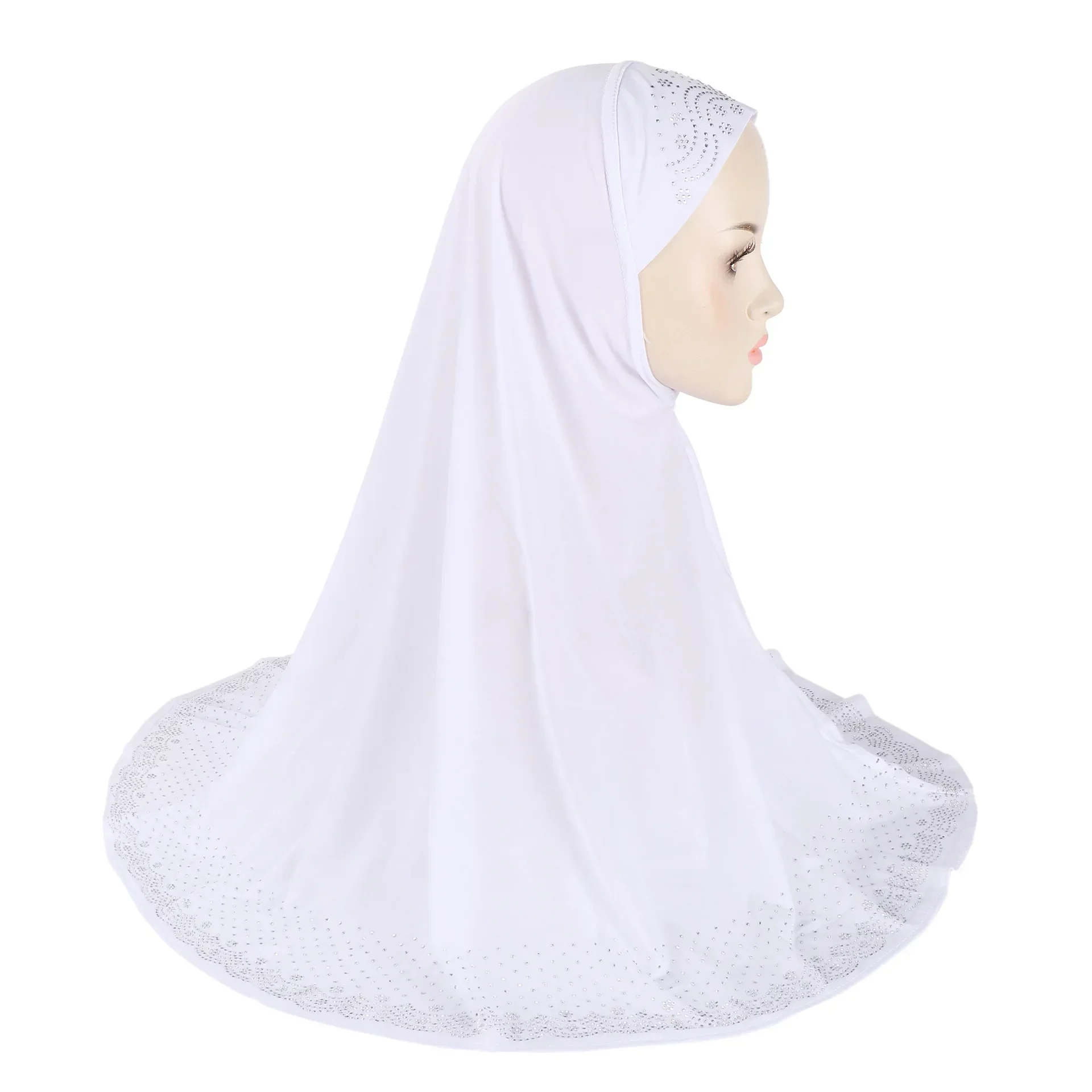 

High Quality One Piece Amira Women Muslim Hijab Pull On Headscarf Ready Made To Wear Head Wrap Shawls Islamic Pray Hijabs Khimar