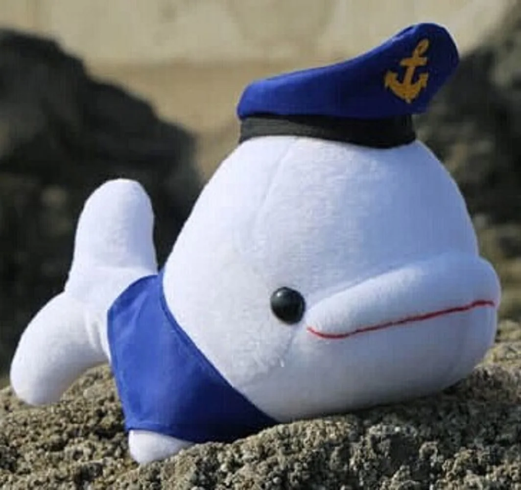 

cute plush navy whale toy white stuffed high quality dolphin doll birthday gift toy about 29x15cm