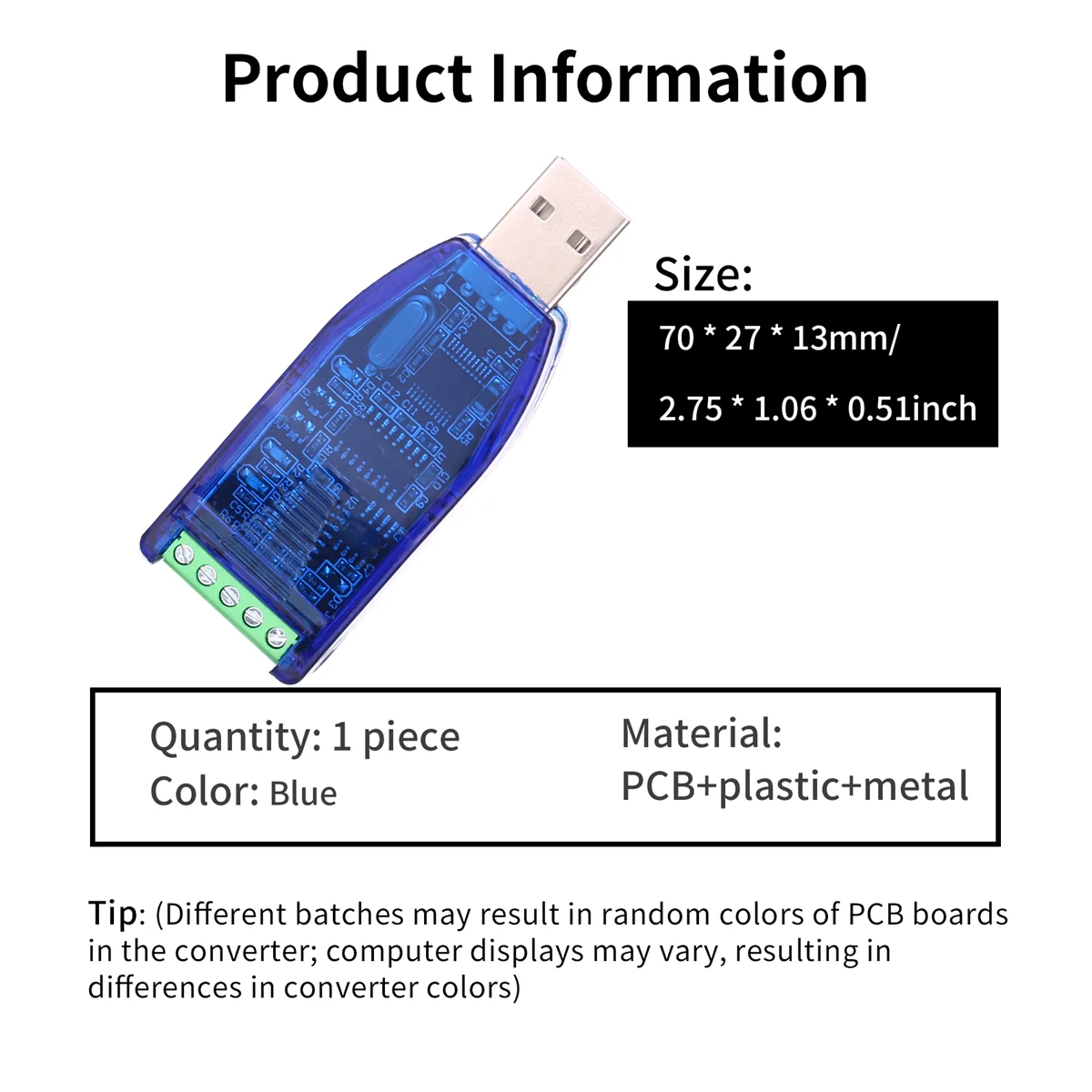 

Промышленный преобразователь Durable-Design USB в RS485 Обновление разъема RS-485