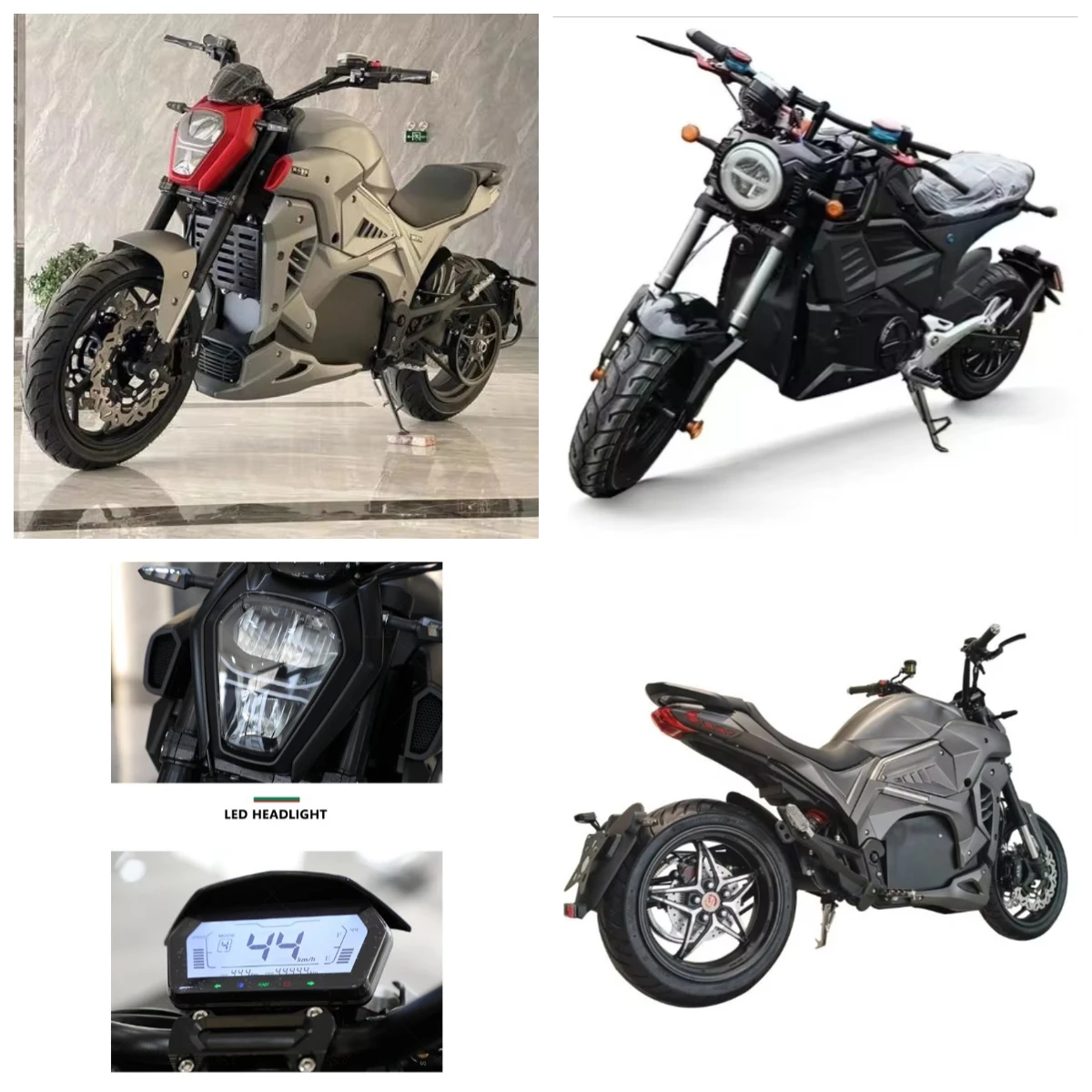 

Krono Wild Best Quality 125km/h 5000W 72V 60A High Power Racing Electric Motorcycles