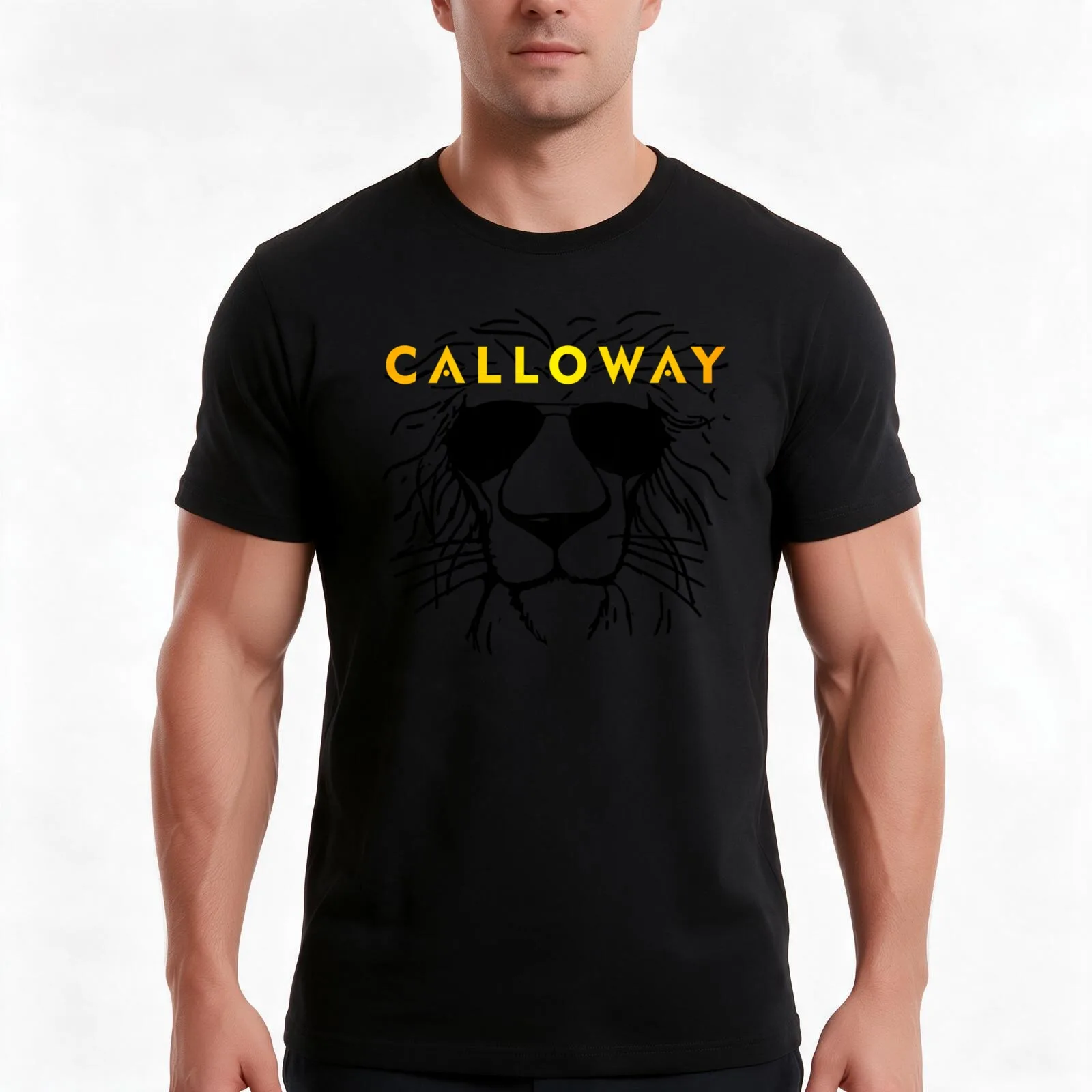 Clay Calloway Sketch T-Shirt, Summer Casual Cotton Tee, Oversized Streetwear Tops, Vintage Graphic Print, Loose Fit Short Sleeve