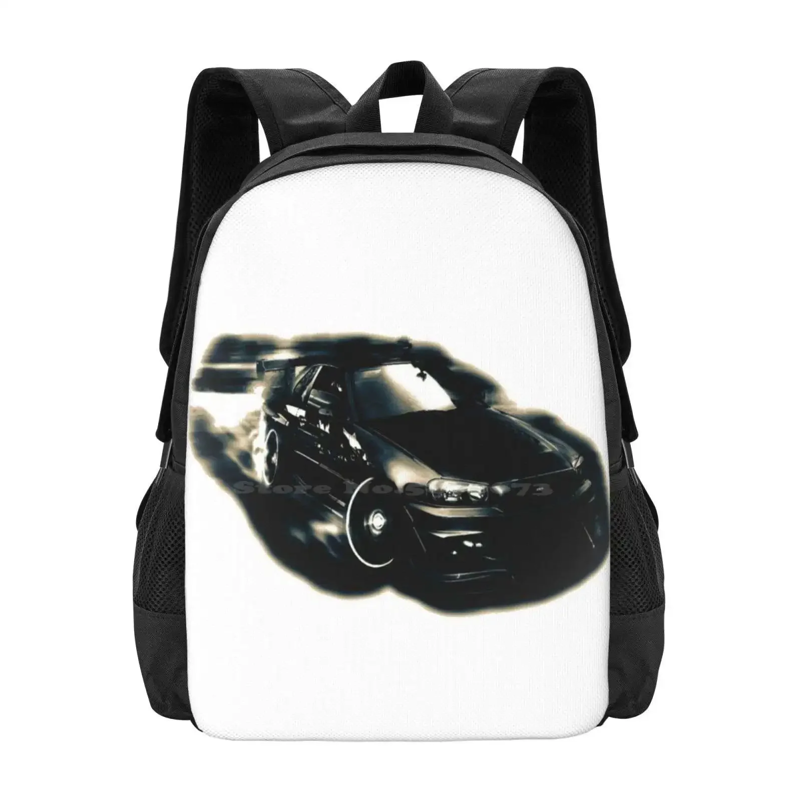 

R34 Drift Fashion Pattern Design Travel Laptop School Backpack Bag Skyline Cars Jdm Japanese R34 Gtr Tokyo Drift