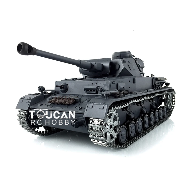 HENG LONG 1/16 Scale Toys 7.0 German Panzer IV F2 RTR RC Tank 3859 Metal Tracks Steel Motor BB Shooting Smoke TH17398