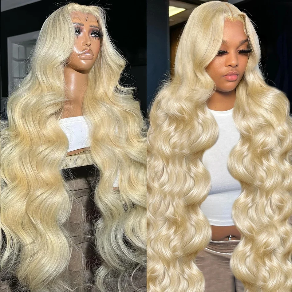 13x6 613 Honey Blonde Body Wave Lace Frontal Human Hair Wig Brazilian 13x4 Colored Water Wave Lace Front Wigs For Women