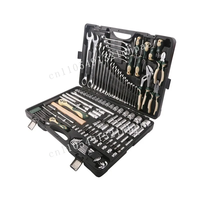 

128 Pieces Multi-Screwdriver Home Mini Car Mechanic Large Tool Set Metric Wrench Set Kit
