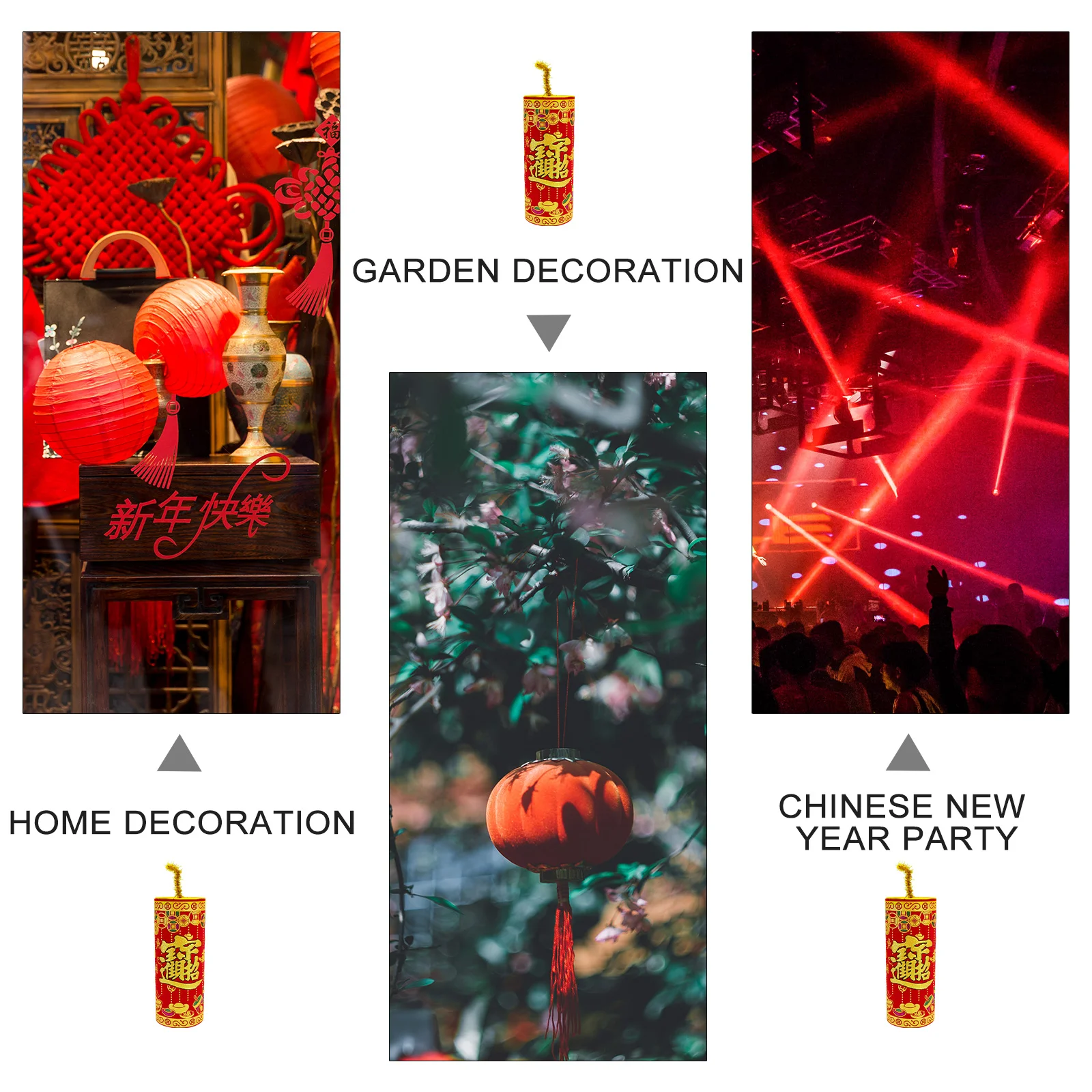 Chinese New Year Decoration Festival Accessory Ornament Adornment Style Spring Celebration Decorations Flannel