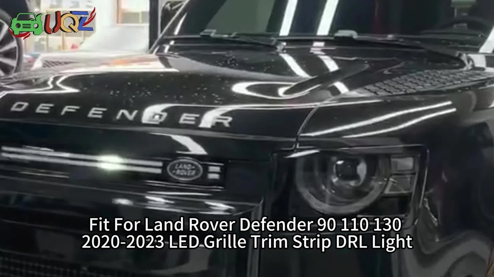 For Land Rover Defender 90 110 130 2020-2024 LED Grille Light DRL Front Trim Strip Assembly Daytime Running Light US Version