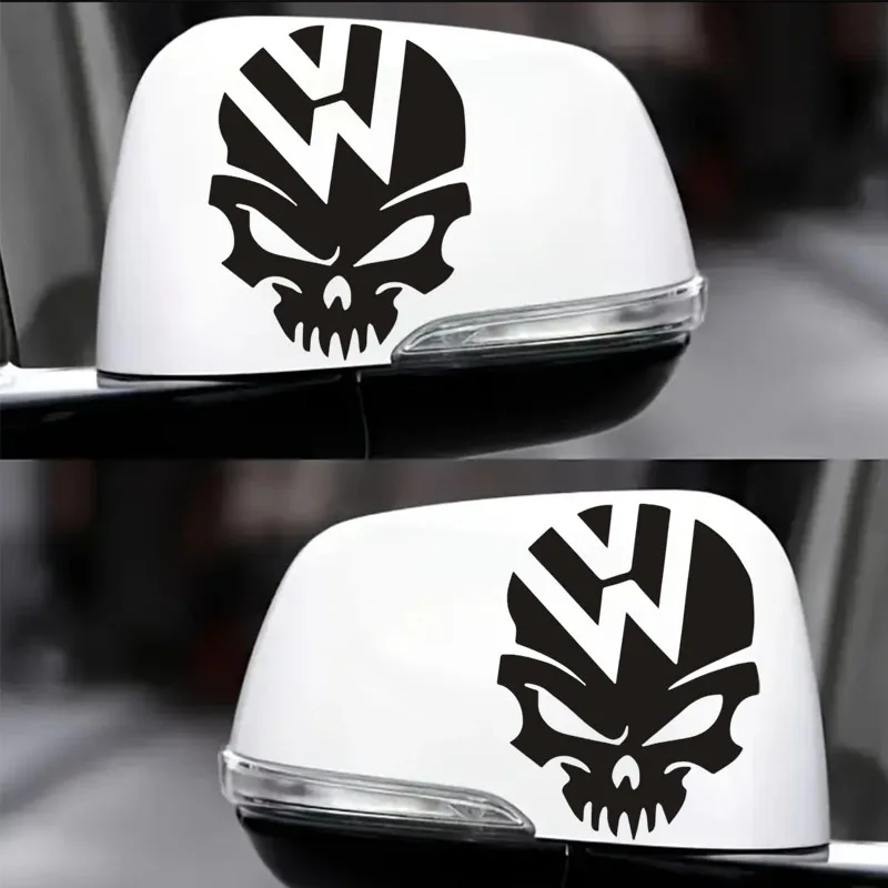 

4.92 inch X 6.3 inch Car Sticker Skull Skull Laser Sticker Fuel Tank Cap Window Glass Bumper Scratch Vinyl Sticker