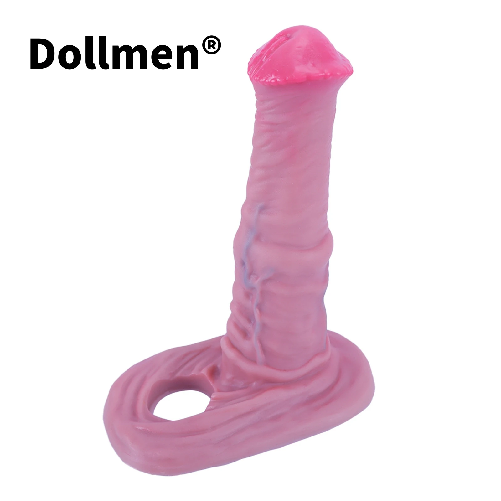 Cubierta para pene de caballo, ampliadora de bomba de silicona para hombres, funda para agrandar el pene, condón, Juguetes sexuales, consolador realista, extensor de pene reutilizable