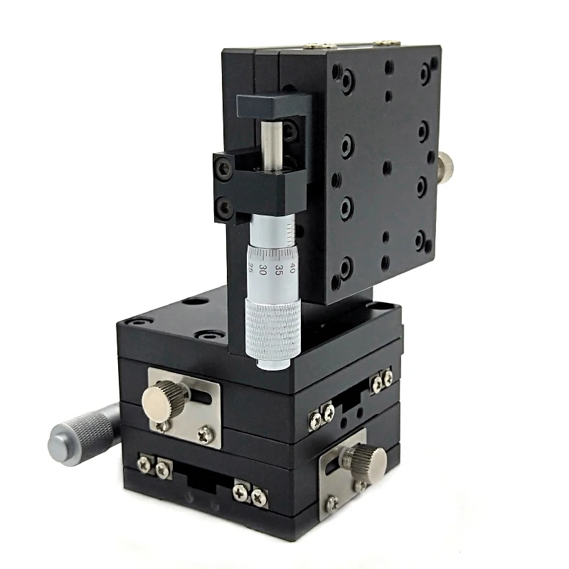 Cross Lift Slide Cross Linear Guide Precision Fine-tuning Three-axis Translation Stage, Accuracy 0.01mm
