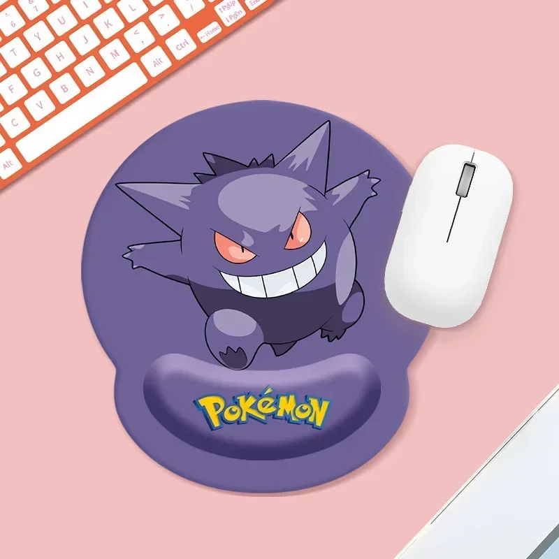 Cute Cartoon Pokemon Pikachu Ditto Bulbasaur Office Mousepad with Wrist Support Ergonomic Gaming Desktop Mouse Pad Wrist Rest