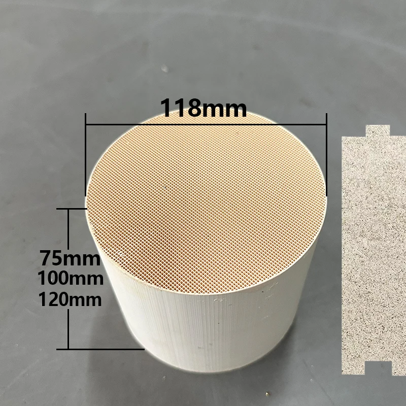 

Euro 3 4 5 Диаметр 118 мм Высокопроизводительная сотовая керамическая подложка Каталитический нейтрализатор для автомобилей