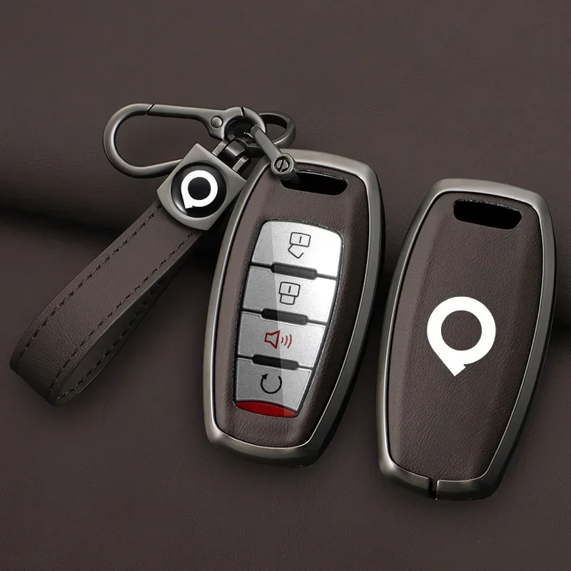 Zinc Alloy Car Remote Key Case Cover For Great Wall Ower GWM P Series Pickup 2019 2020 Great Wall POER Truck Keychain Accessorie