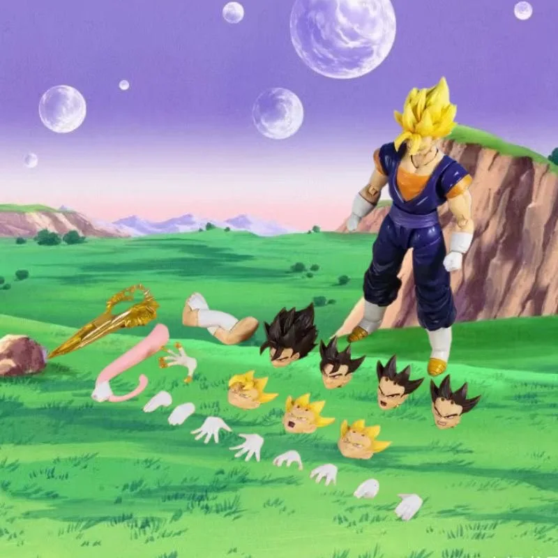 Auf Lager Dragon Ball Z Vegetto Actionfigur KO Goku Vegeta Shf Anime Figuren Modell Gelenke Bewegliche Sammlung Statue Individuelles Geschenk