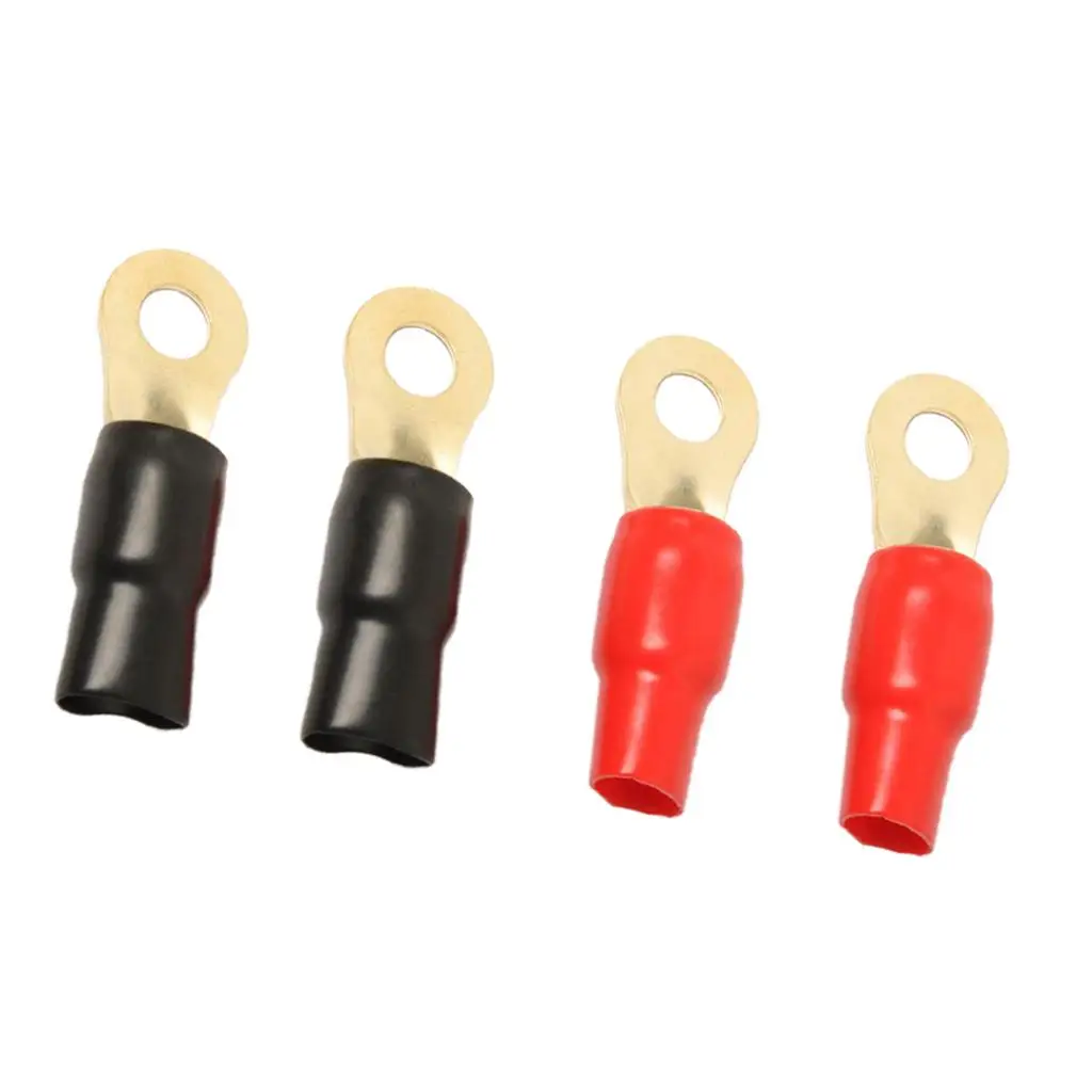

2 Pairs 1/0 AWG Wire Connectors Assortment Ring Terminals