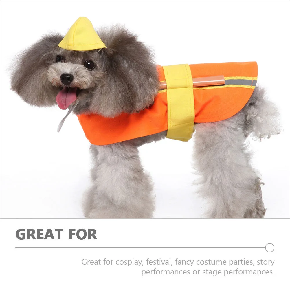 

Wear-Resistant Engineer Appearance Dog Costume Adorable Puppy Clothes Festival Party Decorative Puppy Costume Dog Clothes