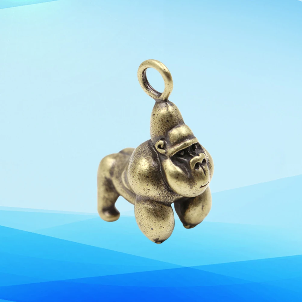 

Copper Keychain Pendants Gorilla DIY Accessories 3D Hanging charms necklace keyring durable cosplay style jewelry makingpendant