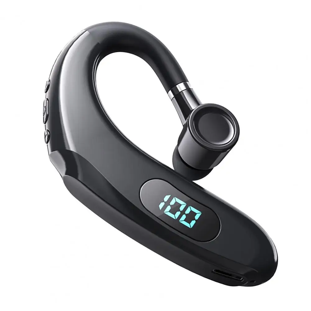 

Q20 Bluetooth-compatible Earphone Digital Display Long Standby Time Ear Hook Business Stereo Wireless Headphone for Running