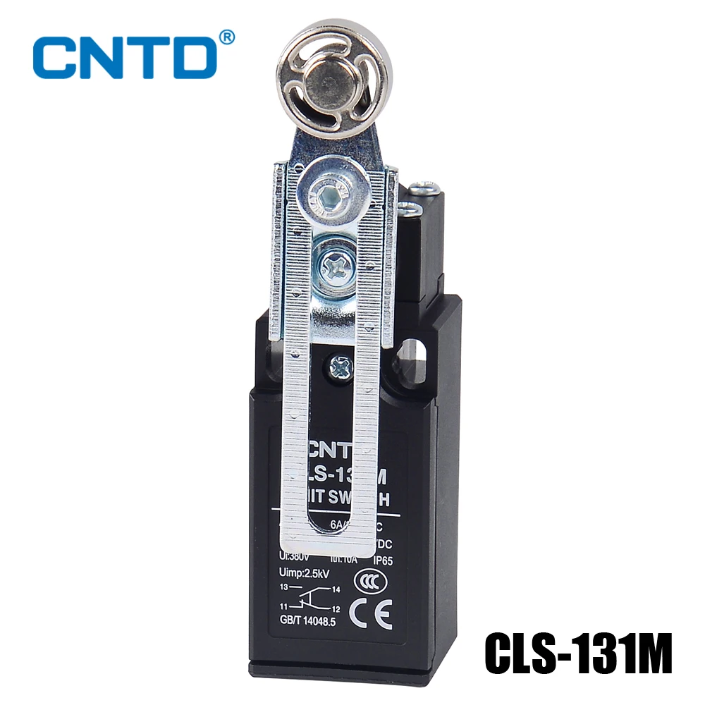 

CNTD Vertical Limit Switch CLS-131M IP65 1NC1NO 10A 250V Travel Switch Micro Switch Steel Wheel