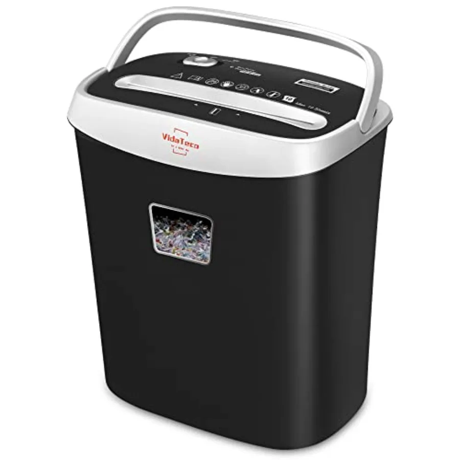 

Paper Shredder for Home Office10-Sheet Cross-Cut Shredder with US Patented CutterAlso Shreds Card/CD/Clip Paper Shredding Machi