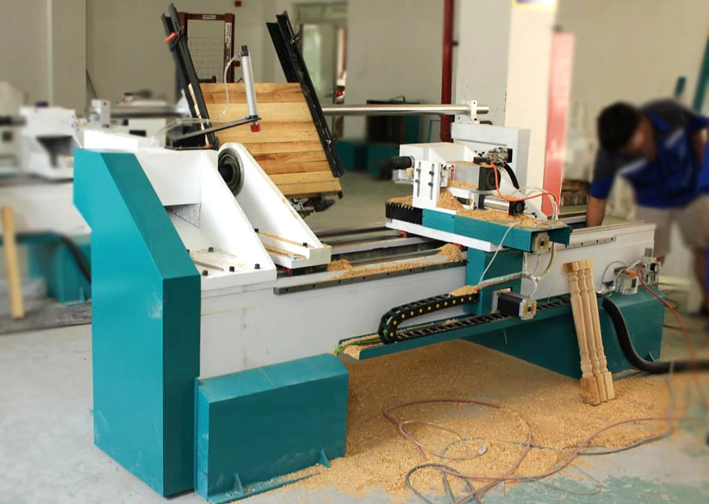 Superstar 1530 Professional Cnc Manufacturer Automatic Wood Turning Lathe For Sale