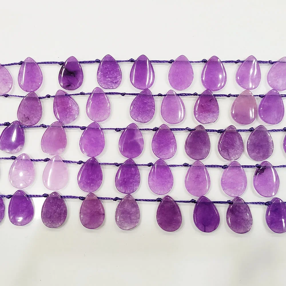Natural Original Stone Agates Beaded Charms Women Jewelry Making Drop-shaped Loose Beads for DIY Bracelet Necklace Accessories