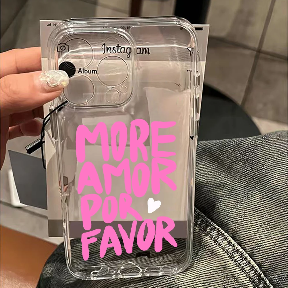 حافظة لهاتف آيفون 17 16 15 14 13 12 11 Pro Max XR 8 Air Plus غطاء خلفي شفاف