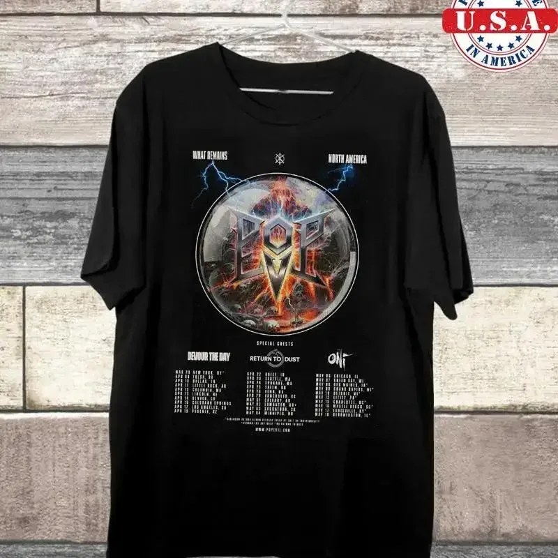 Pop Evil Band What Remains North America Tour 2025 T Shirt Full Size