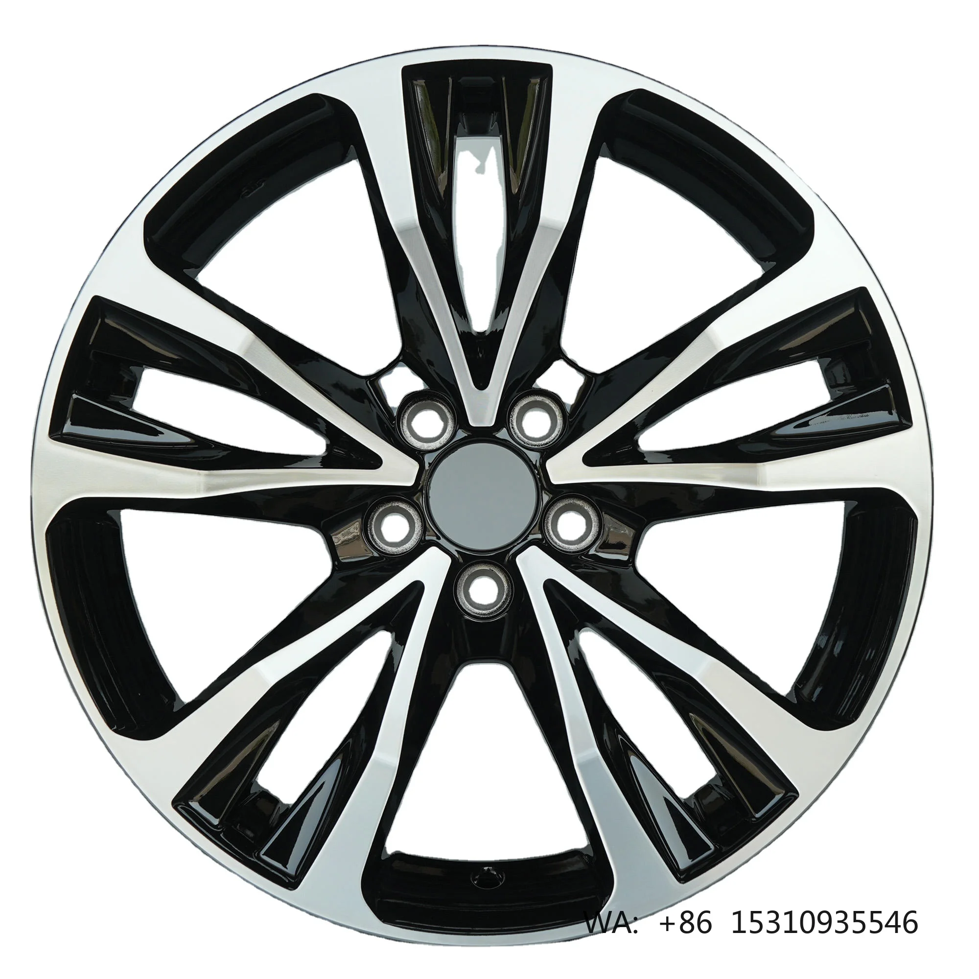 17x7.5 matte black alloy rim 5x100/5x114.3 compact sedan hatchback auto upgrade wheel