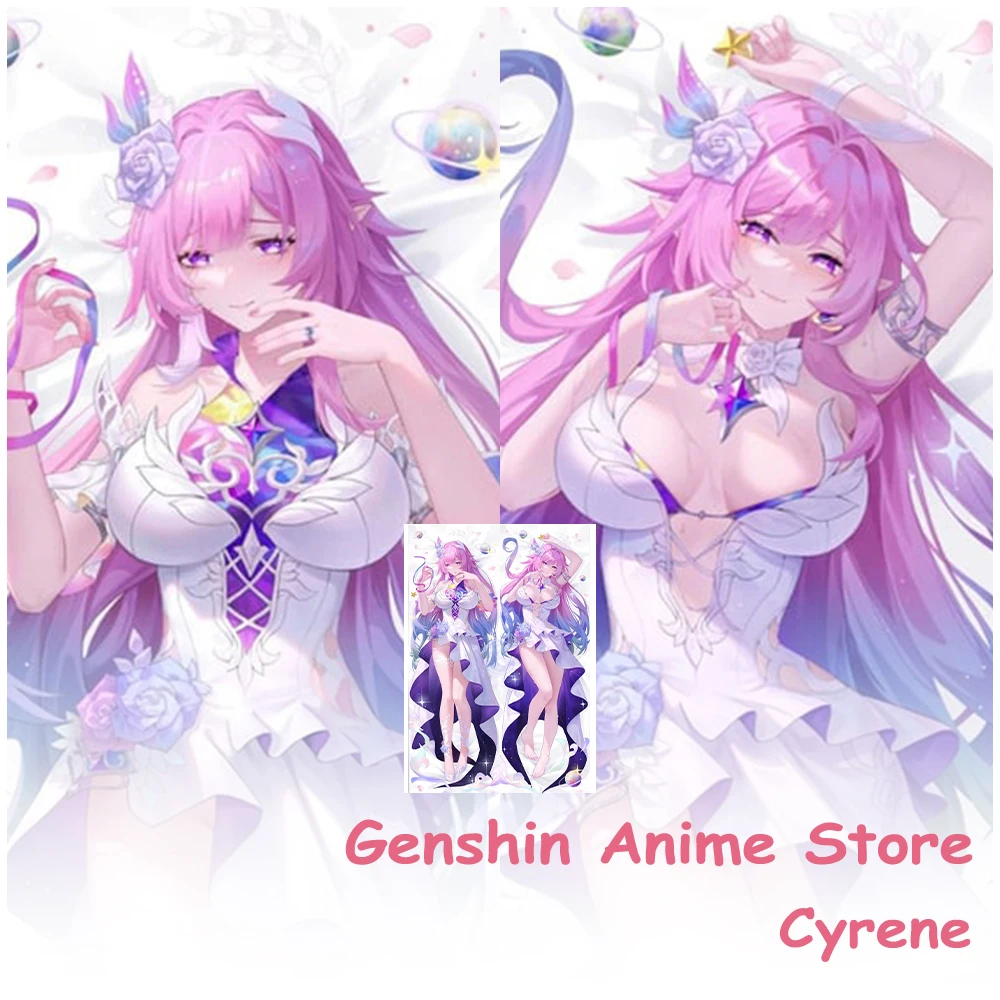 Honkai Star Rail Cyrene Cartoon Pink Dakimakura Cover Hugging Anime Pillowcase Bedding Hugging Pillowcase Otaku Cushion Covers