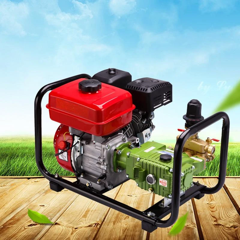 GM-002 In-line Butter Free Gasoline High Pressure Sprayer Agricultural Triple Cylinder Plunger Pump Sprayer Four-stroke