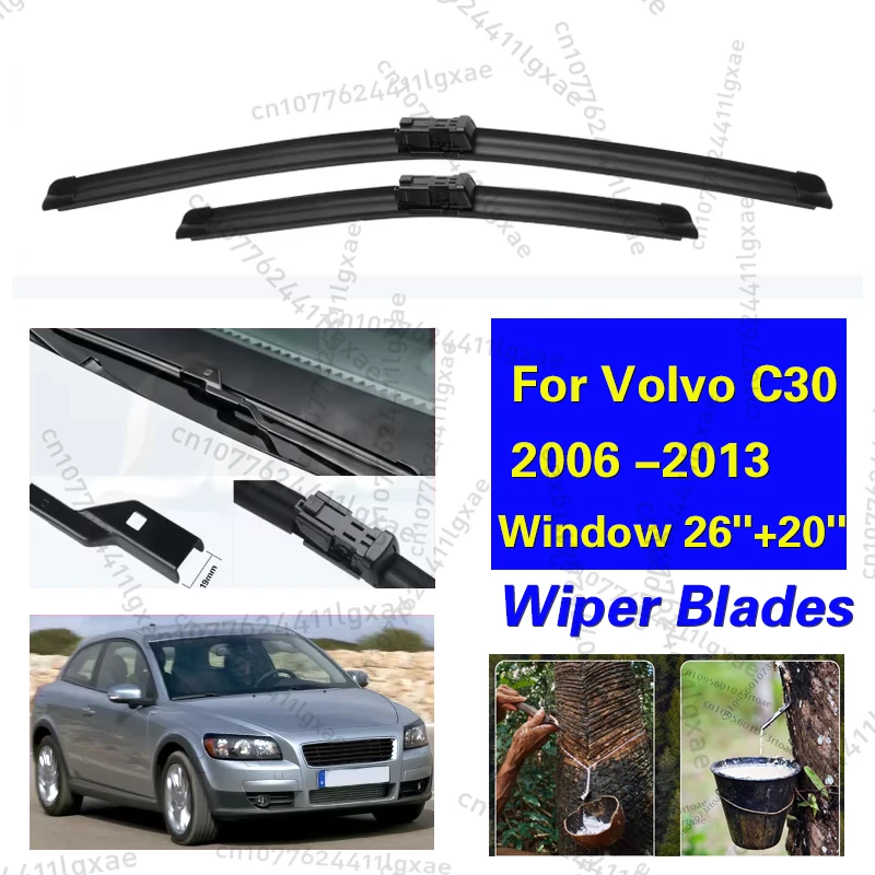 

Wiper Front Wiper Blades For Volvo C30 2006 2007 2008 2009 2010 2011 2012 2013 Windshield Windscreen Front Window 26''+20''