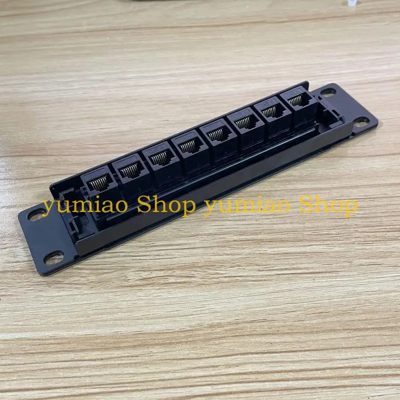 587B 8-Port สำหรับ 6 Patch Patch Patch RJ45 10G พร้อมพลาสติกที่ติดฉลากรหัสสีสำหรับการเดินสาย T568A และ T568B, BLA, BLA