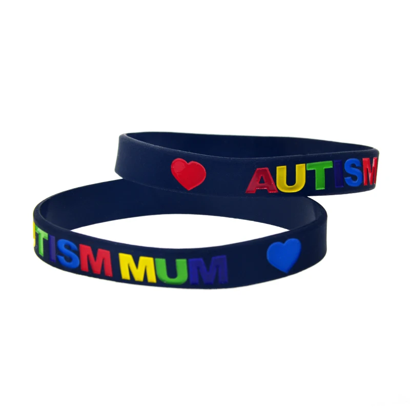 1 Stück Autismus-Mutter-Silikonarmband, Autismus-Bewusstseins-Gummiarmreif, Wohltätiges Geschenk, Handband – Detail 7