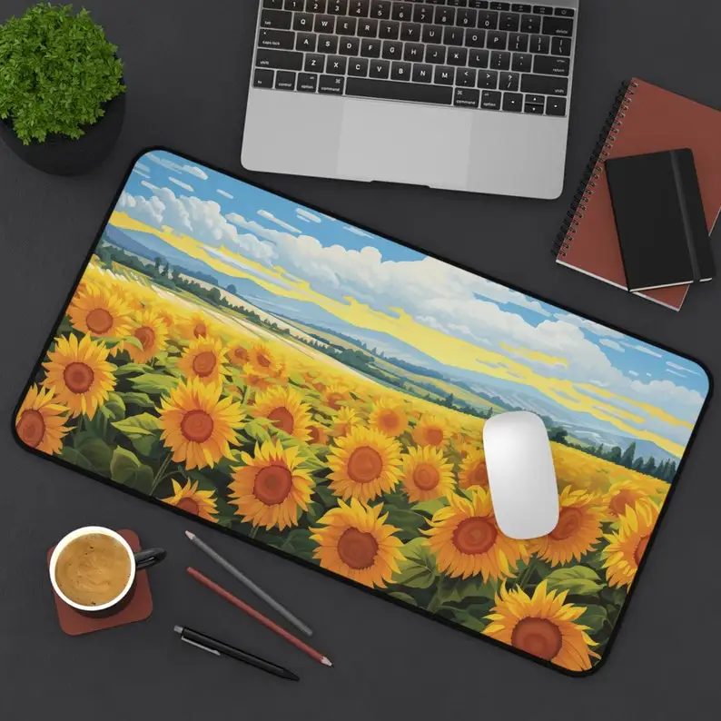 

Sunflower Mouse Pad, Non-slip and Waterproof Mouse Pad, Office Gaming Desk Decoration Mat, Is The Perfect Gift for Friends.