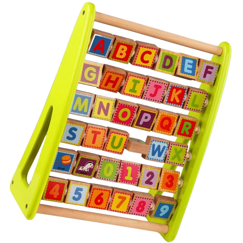 

Letter Flip Rack Alphabet Learning Wooden Puzzle Board Kids Educational Number Counting Math Toy Child Cognition Arithmetic Toy