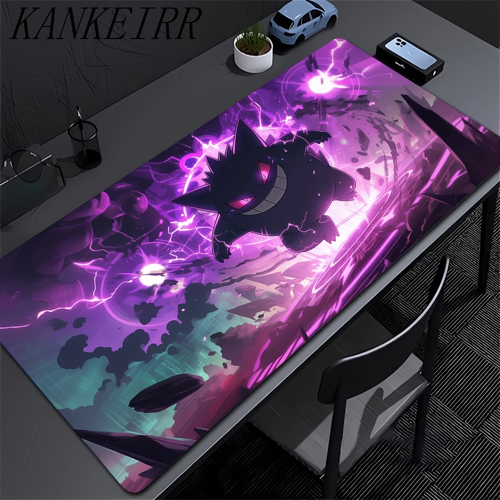 

Большой игровой коврик для мыши P-Pokemon-Gengar Grande Коврик для мыши LockEdge Утолщенный коврик для компьютерной клавиатуры Стол Настольный коврик