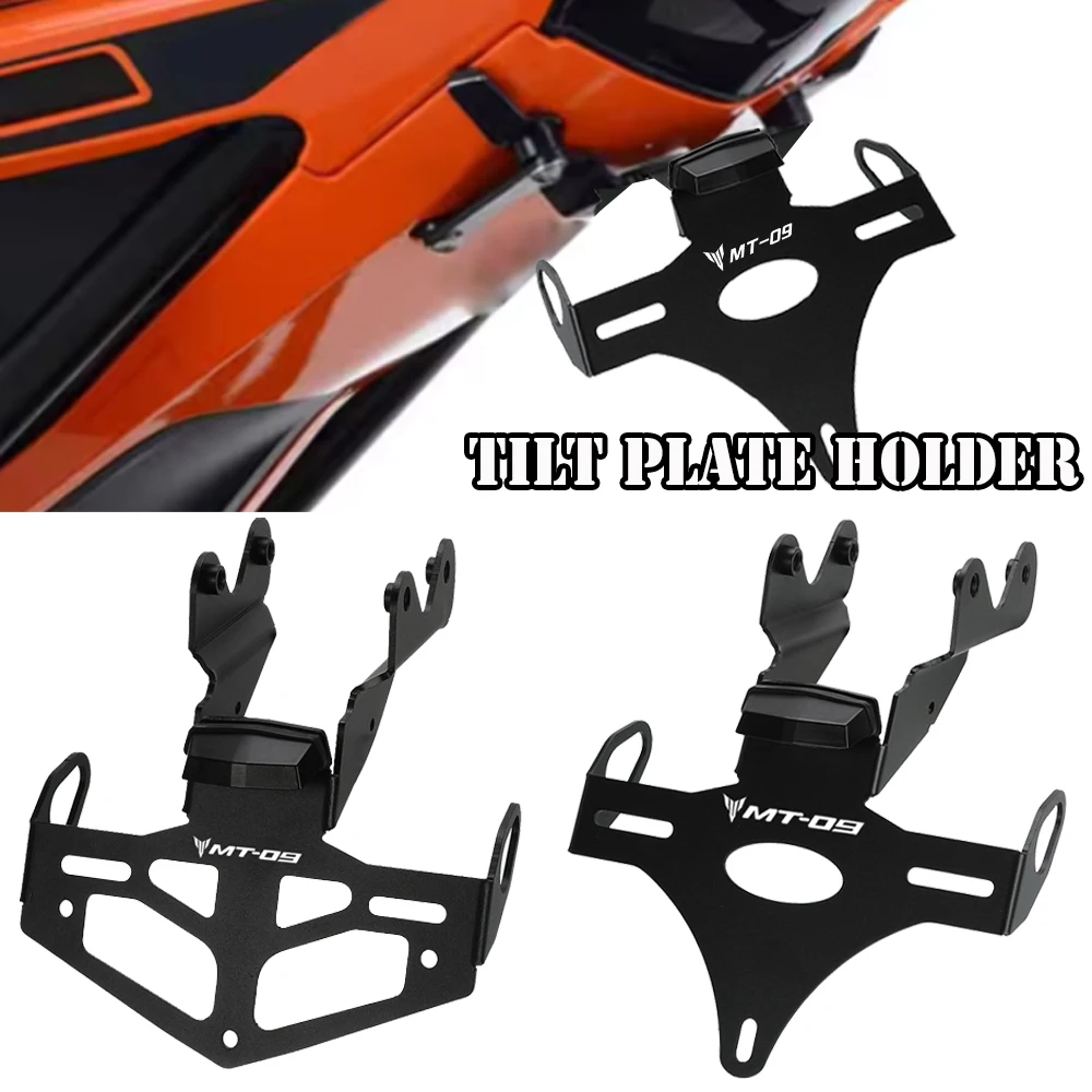 

MT09 SP 2024-2026 MT09SP Tilt Plate Holder For Yamaha MT-09 SP License Plate Holder LED Light Tail Tidy Fender Eliminator Kit