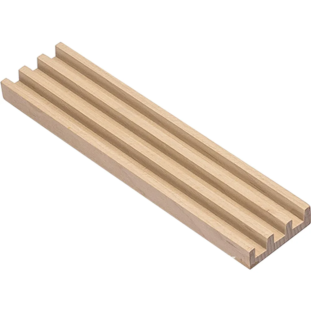 

Wooden Anti-slip Base Dominoes Holders Desktop Bases Displaying Tray Rack Multi-function Wooden Game Accessories Storage