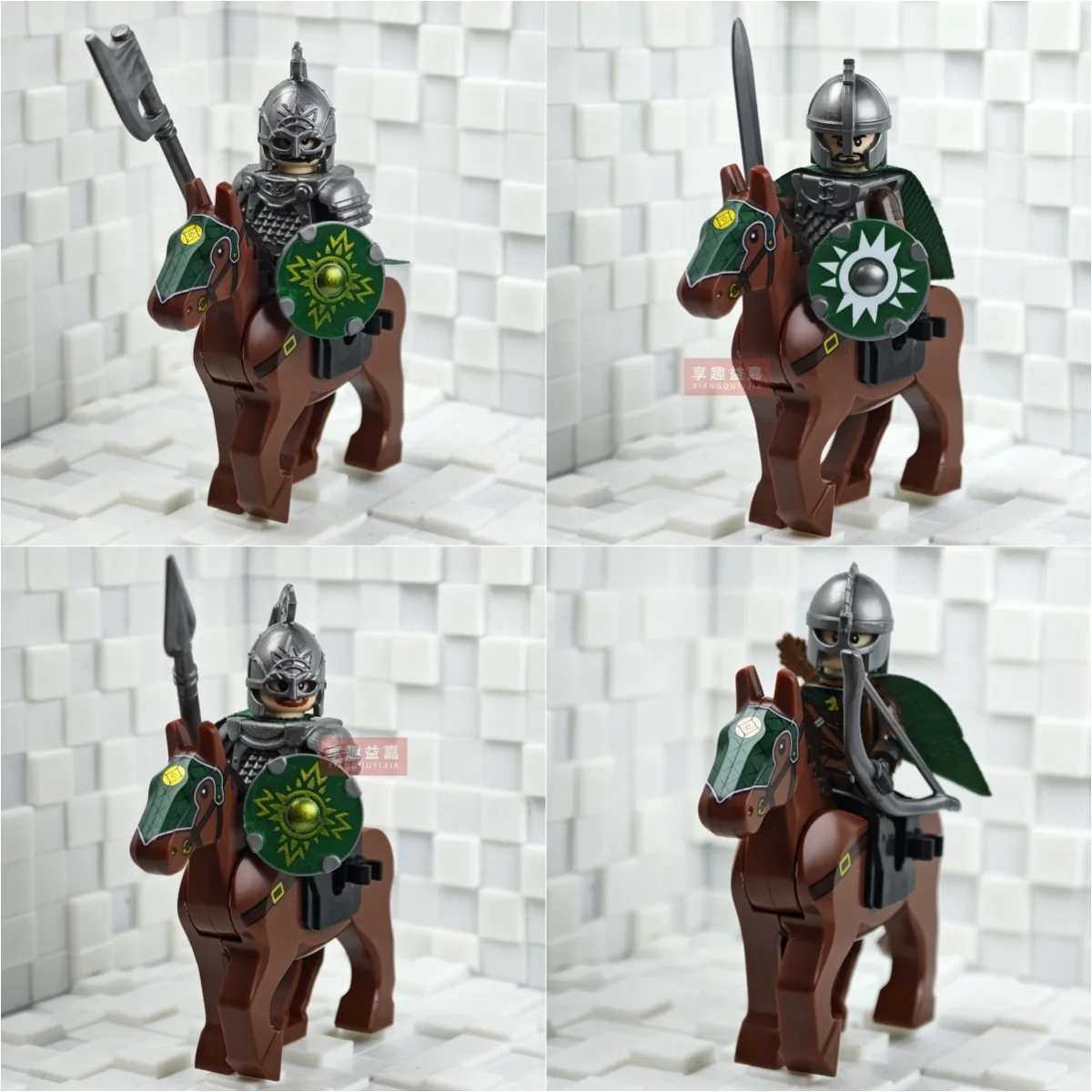 Battle Five Armies with Sword Rohan with horse Building Blocks Model Bricks mini Action toy Figures Toy gift for children MOC