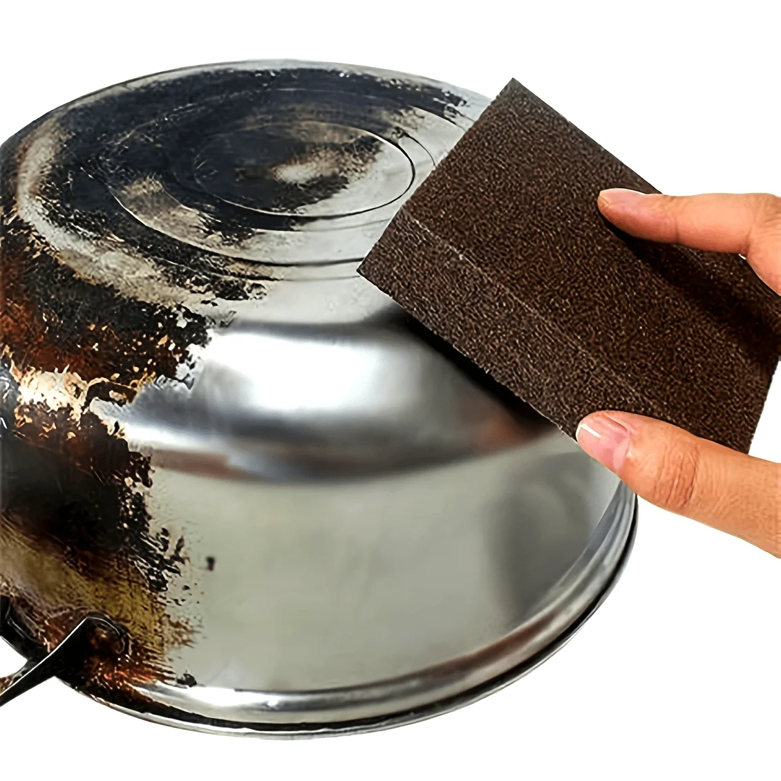 

3/9PCS Diamond Sponge Cleaning Brush, Pot Bottom Rust Remover Sponge, Strong Degreaser Dish Scrubber Tool