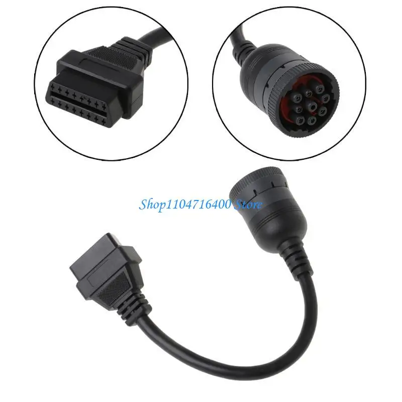 y1gd OBD2 Y Splitter Diagnostic 9 Pin Pin Scanner Cable Adapter J1939 Connector