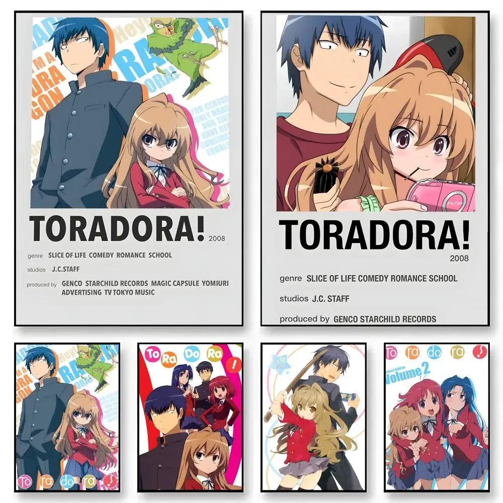 Anime Toradora!   Character Print Japanese Graphic Streaming Film Style Wall Artwork Bedroom Decor Poster