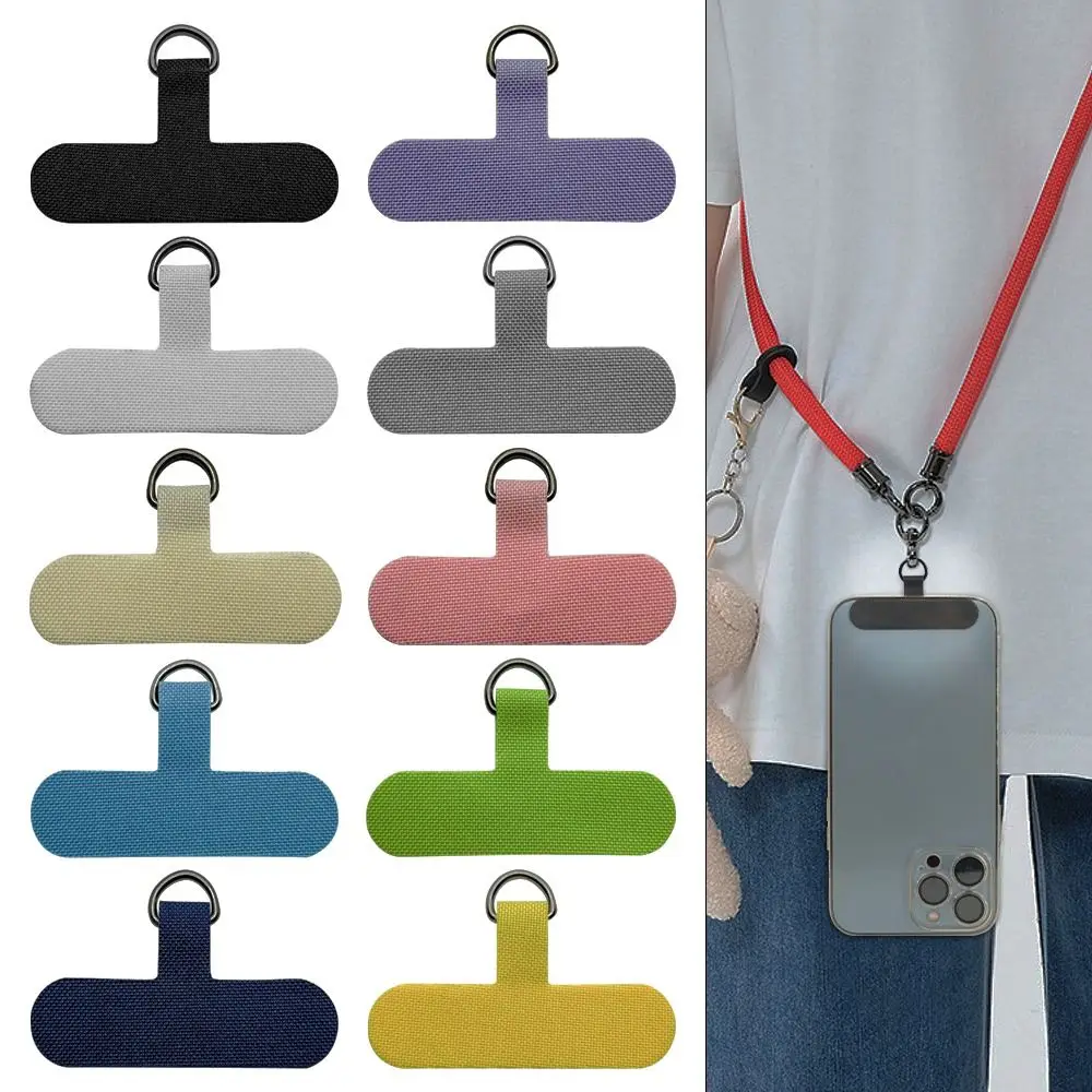 Multicolor Snap Rope Anti-Lost Back Clip Piece Curing Cloth Denim Lanyard Card Neck Cord Strap Clip Phone Case Card Spacer