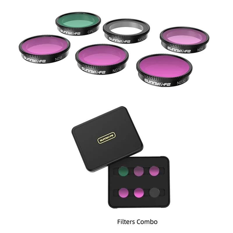 SUNNYLIFE For Insta360 GO 3 Filter Kit Thumb Sports Camera GO2/3 Multifunctional Practical Parts Set A
