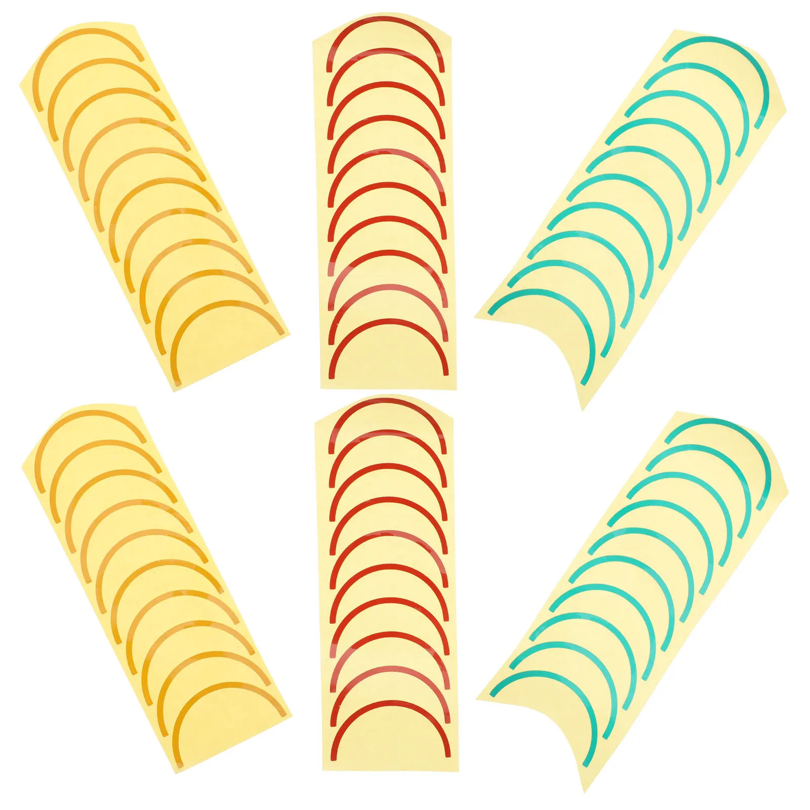 مجموعة ملصقات لاصقة لقياس الضغط ومزودة بالألوان ومقاومة للماء لعرض المدى الدقيق وإشارة ملصق متر متينة