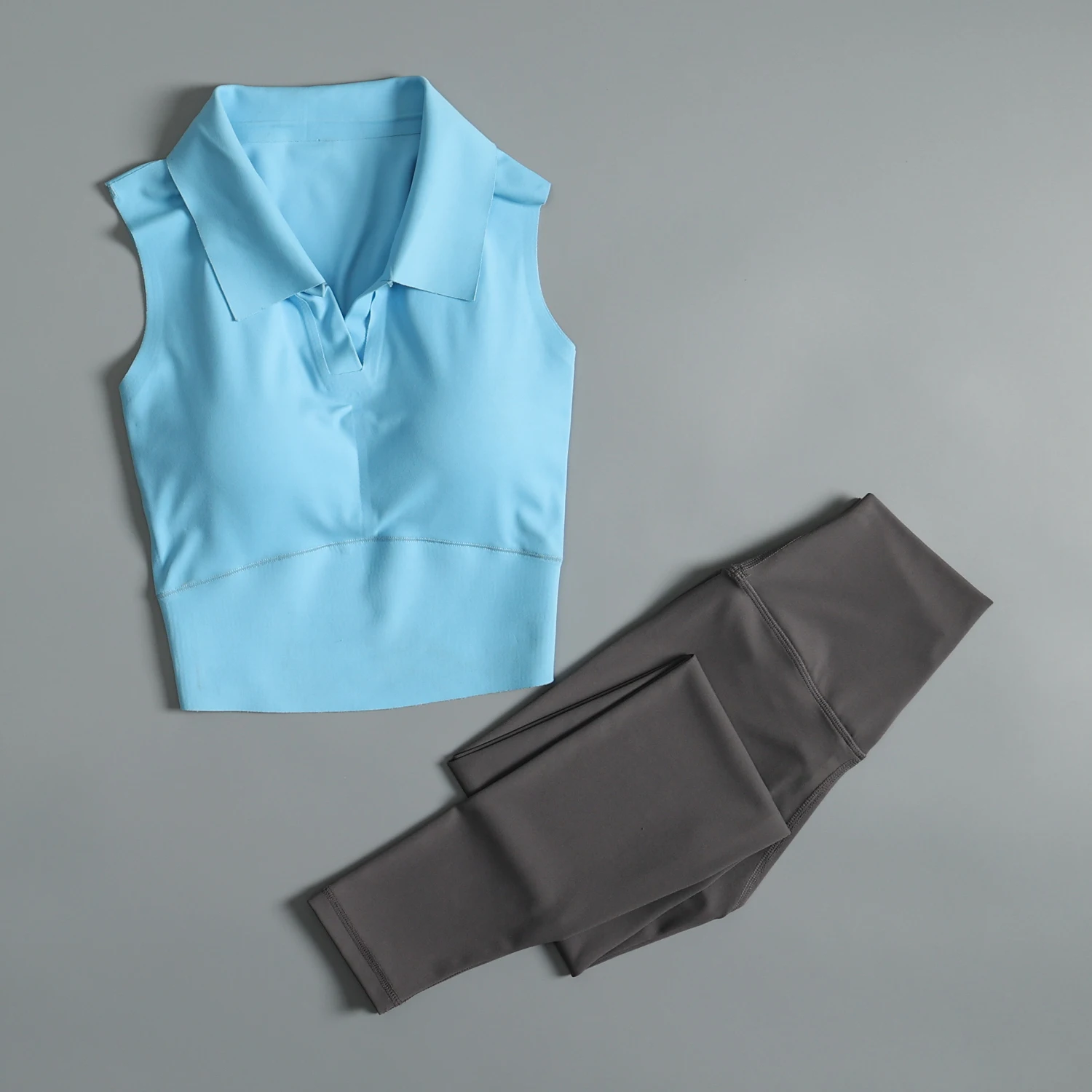 Terno esportivo de alto valor para mulheres no verão, treinamento de ginástica, secagem rápida com almofada no peito, colete, cintura alta, levantamento de quadril, corrida, ioga